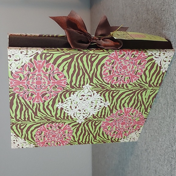 Green Pink Brown Animal Print Patterned 4x6 Photo Album Book Binder NWT - Picture 3 of 7